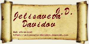 Jelisaveta Davidov vizit kartica